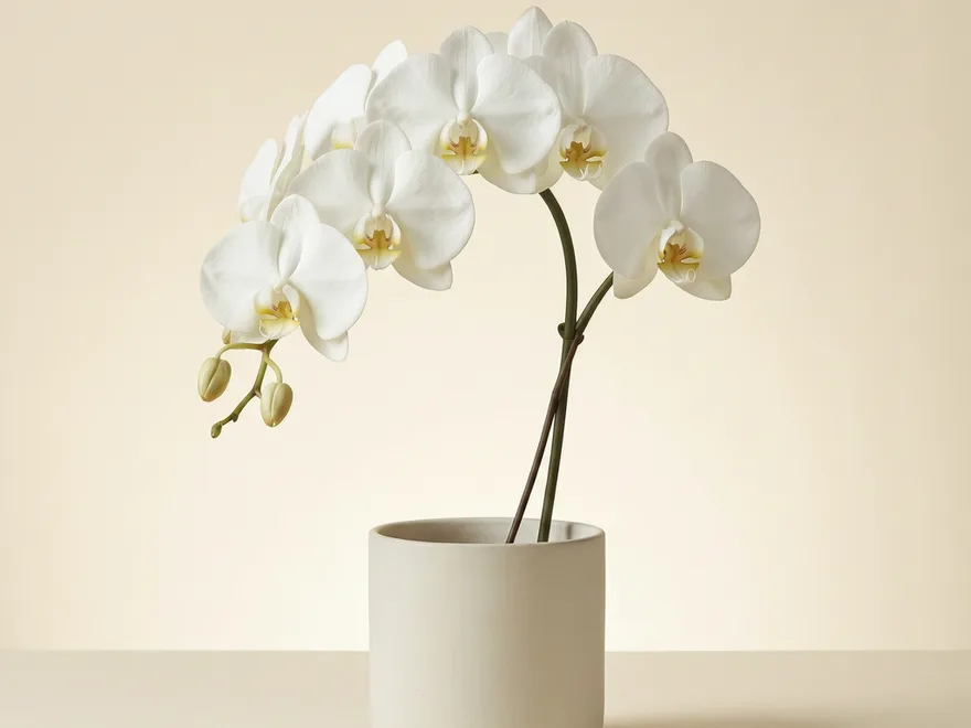 Lan hồ điệp Trắng ngọc