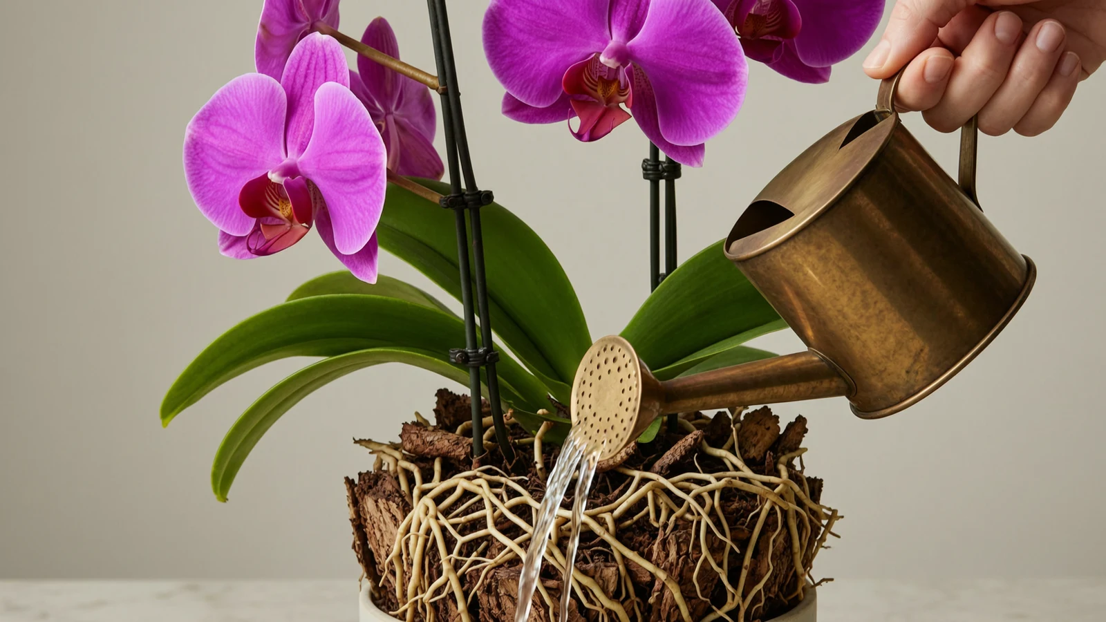 Tưới lan hồ điệp thế nào cho đúng?